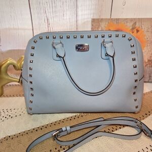 Michael Kors Blue Leather Sandrine Tote